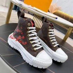 Louis Vuitton LV brown mid Premium sneakers shoes