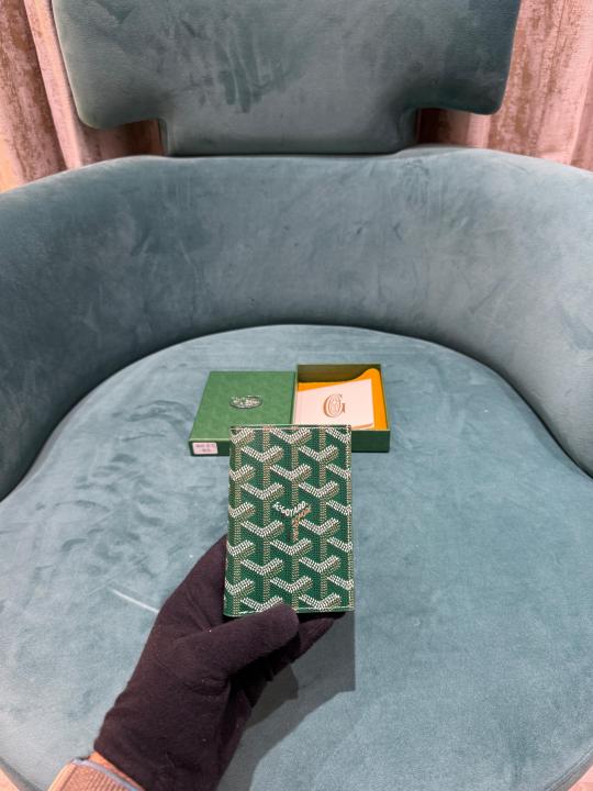 Goyard Saint Pierre Wallet Green With OG Box High Quality 803 Green