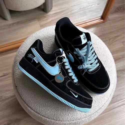 Nike Airforce 1 Low X Stussy X Black Blue