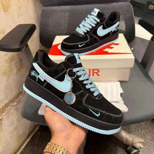 Nike Airforce 1 Low X Stussy X Black Blue