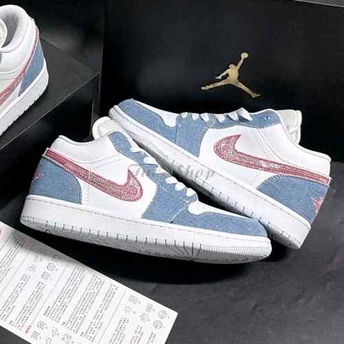 Nike Air Jordan 1 Low GS Denim Sequin
