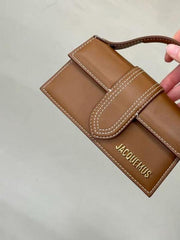 Jacquemus Leather LE Bambino With Sling Strap OG Box & Dust Bag (1120 Brown)