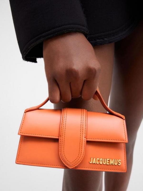 Jacquemus Leather LE Bambino With Sling Strap OG Box & Dust Bag (1120 Orange)