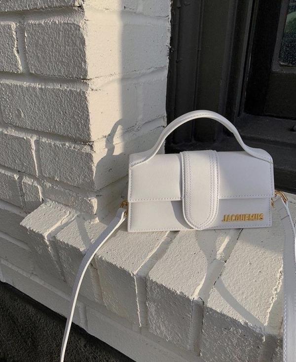 Jacquemus Leather LE Bambino With Sling Strap OG Box & Dust Bag (1120 Beige)