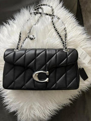 Coach Tabby Quilted Black Shoulder Bag With Box And Dust Bag CP150