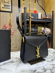 Yves Saint Laurent YSL Cassandra Top Handle Bag With Box And Dust Bag (150-Black)