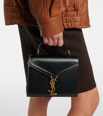 Yves Saint Laurent YSL Cassandra Top Handle Bag With Box And Dust Bag (150-Black)