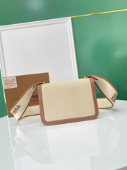 Burberry TB Shoulder Bag With Box Dust Bag Including Carry Bag BR333 Brown