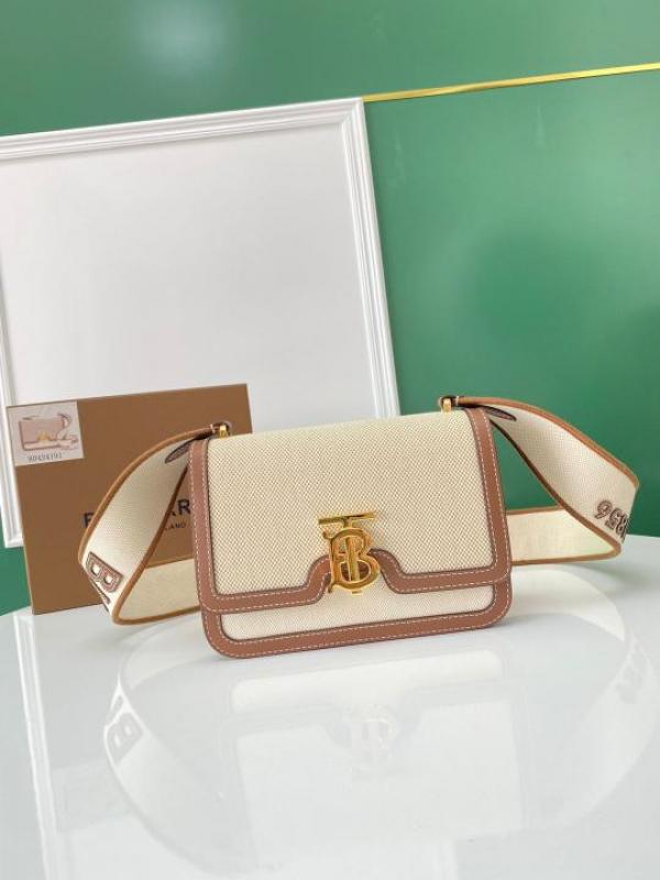 Burberry TB Shoulder Bag With Box Dust Bag Including Carry Bag BR333 Brown
