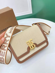 Burberry TB Shoulder Bag With Box Dust Bag Including Carry Bag BR333 Brown