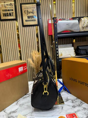 Louis Vuitton speedy bandouliere handbag in monogram canvas with double OG box and dust bag  black 43835