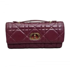 CHRISTIAN DIOR RED LAMBSKIN DIO.R MISS CARO TOP HANDLE BAG WITH OG BOX