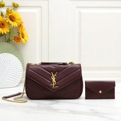 YSL loulou sling with OG box(6146-claret)