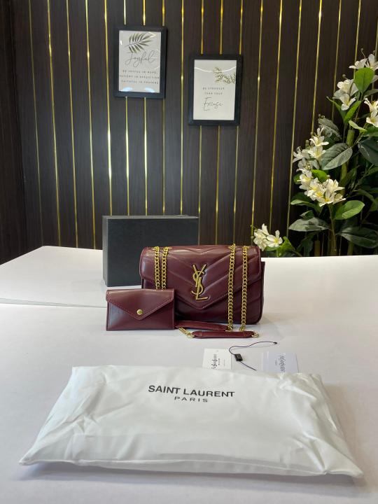 YSL loulou sling with OG box(6146-claret)