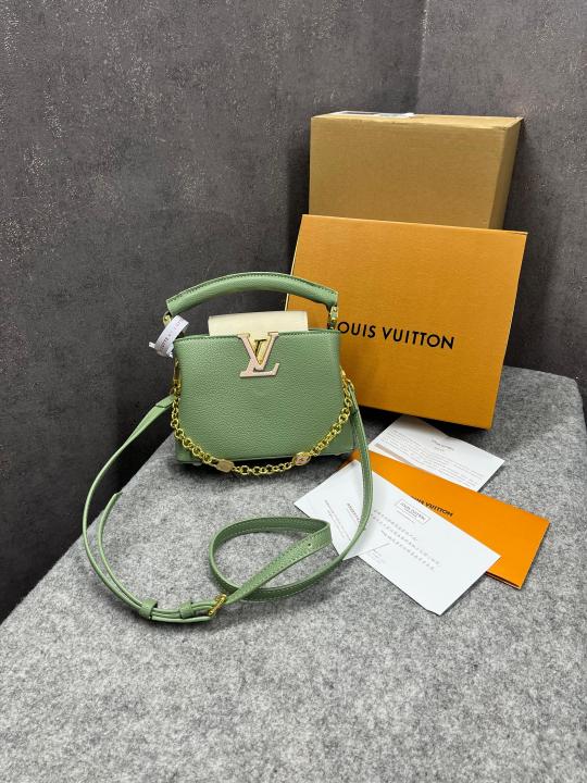 Louis Vuitton Capucines  Mini Green OG Double Box With Dust Bag 968157-5