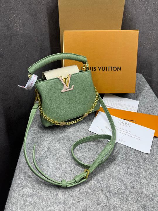 Louis Vuitton Capucines  Mini Green OG Double Box With Dust Bag 968157-5