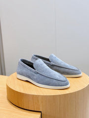 Loro Piano Summer Walk Loafer Pearl Grey