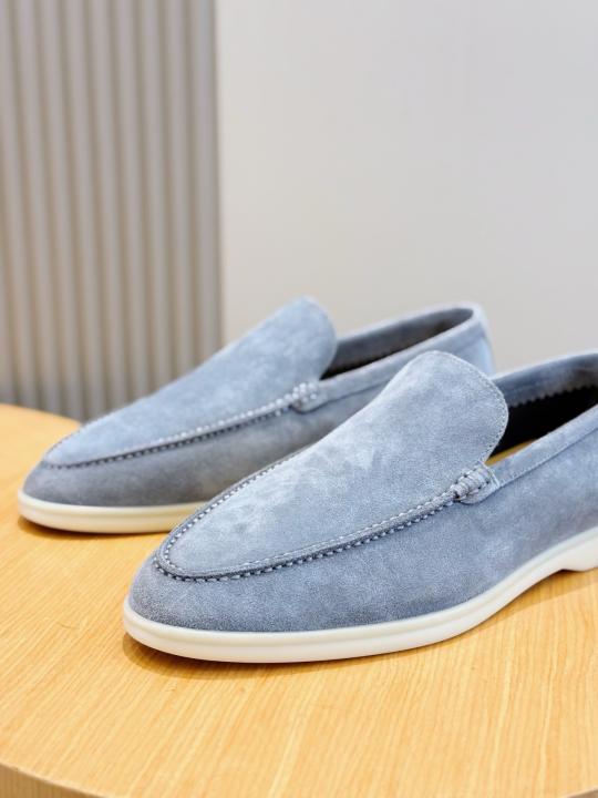 Loro Piano Summer Walk Loafer Pearl Grey