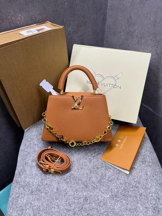 Louis Vuitton Capucines Medium Brown OG Double Box With Dust Bag 98179 9 Brown