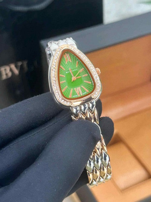 BVLGARI WOMEN S ttt rose green dial F248
