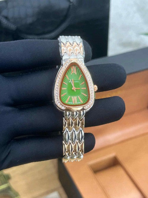 BVLGARI WOMEN S ttt rose green dial F248