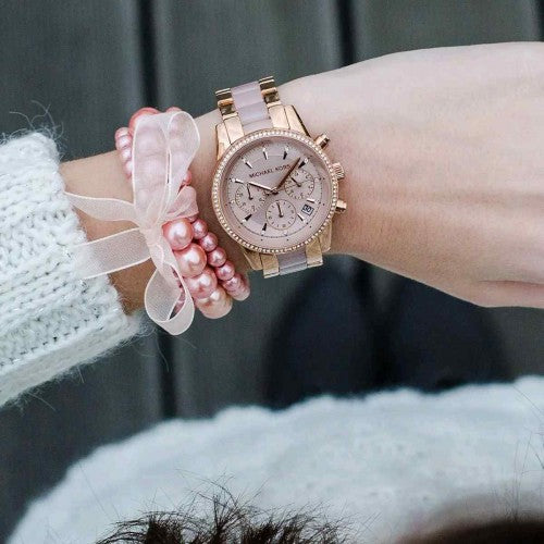 Michael Kors Ritz Rose gold for her womens girls