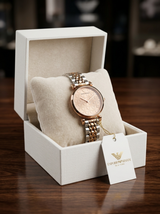 Emporio Armani Classic Flower 2Ton-Copper-Pink
