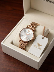 Emporio Armani Classic Flower Copper-White