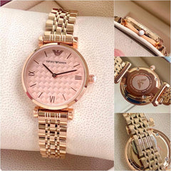 Emporio Armani Classic Copper-Pink-Checks