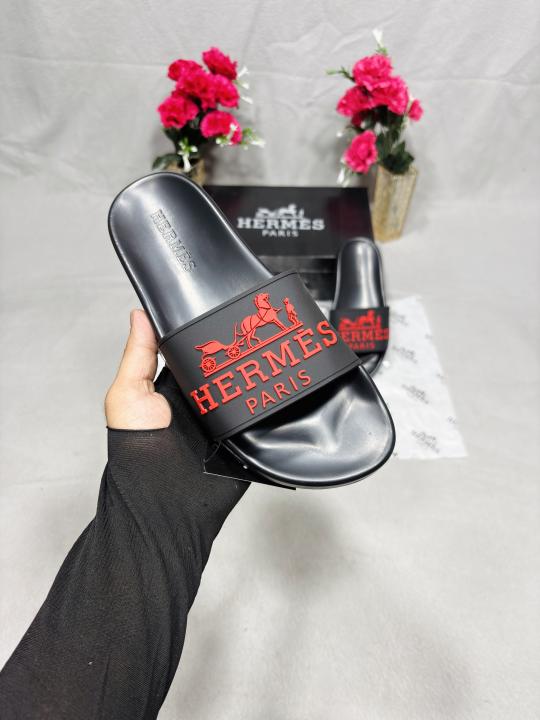 HERMES PARIS SLIDE BLACK