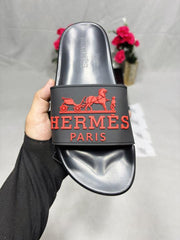 HERMES PARIS SLIDE BLACK