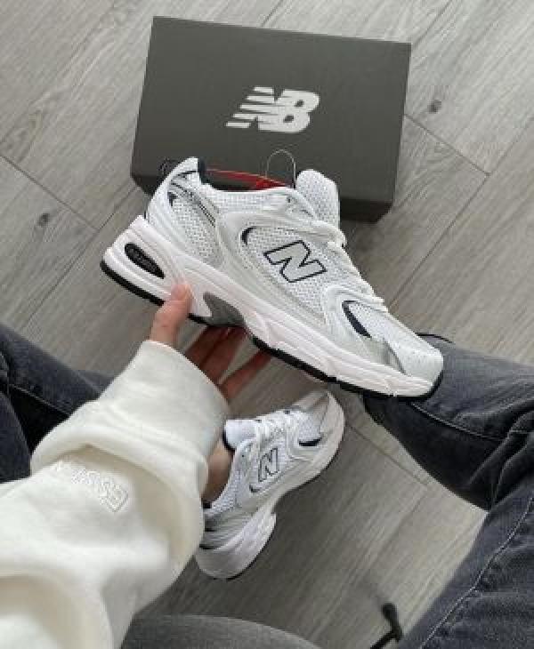 WMN New Balance White Navy 530 Trainers For Her