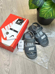 Nike Calm Adjust Grey White Sandal With Socks