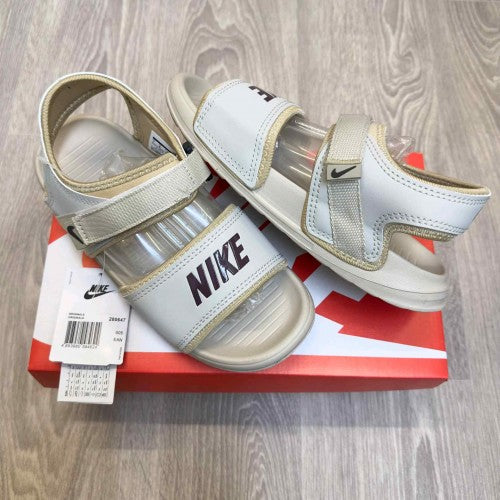 Nike Calm Adjust Beige Brown Sandal With Socks