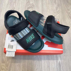 Nike Calm Adjust Black Green Sandal With Socks