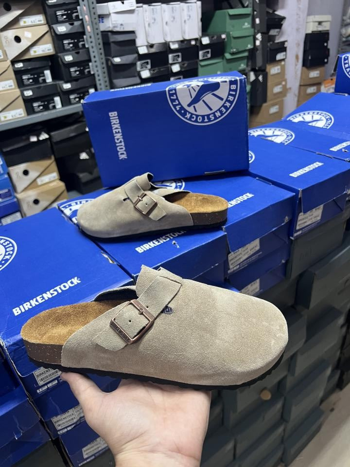 Birkenstock Boston BEIGE SUEDE 1909