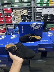 Birkenstock Boston Black Suede 1909