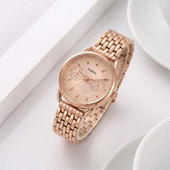 Fossil tailor multifunction Copper- Pink