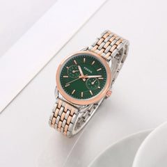 Fossil tailor multifunction 2 Tone Copper- Green