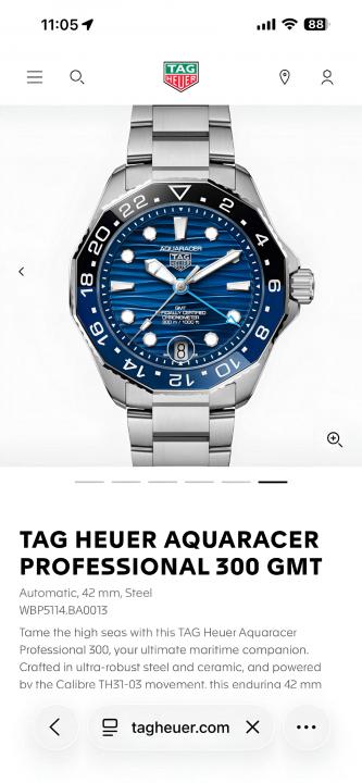 Tag Heuer aquaracer professional 300m date automatic japan