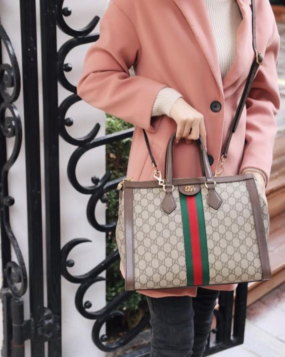 Gucci Ophidia GG Medium Tote Bag With Dust Cover & Carry Bag 524537