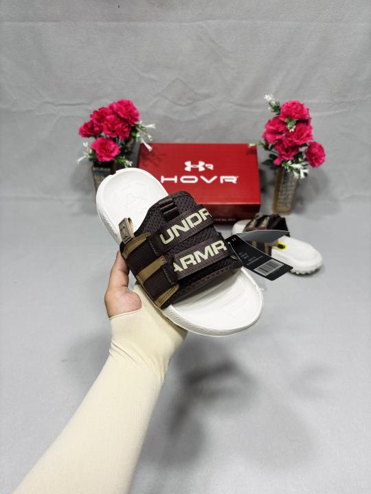 UNDER ARMOUR ALPHA SLIDE BEIGE BROWN