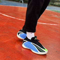 Adidas Anthony Edwards 2 basketball Blue Fusion and Lime Burst