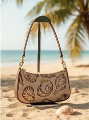 Coach Teri Shoulder Bag In Signature Canvas Shell Print OG & Dust Bag 66123