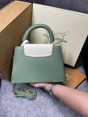 Louis Vuitton Capucines Medium Green OG Double Box With Dust Bag 968157-8 Green