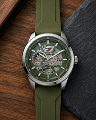 Tommy hilfiger Automatic Silicon Green-Silver