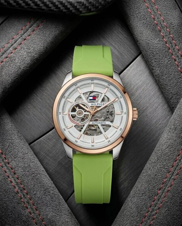 Tommy hilfiger Automatic Silicon Green-Copper-White
