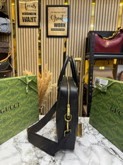 Gucci Ophidia GG Supreme Stripe Briefcase With Box And Dust Bag (Black)