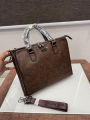 Mont Blanc Premium Laptop Bag X Office Bag M93009-5 Brown