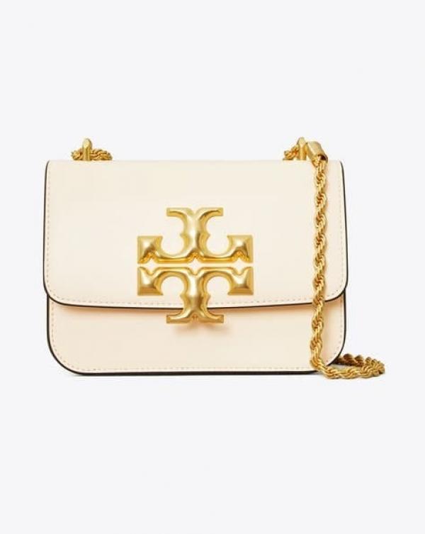 Tory Burch Elannor Premium Shoulder Bag With OG Box Dust Bag 112 White